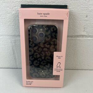 Kate Spade Black Glitter Gold IPhone 13 Pro Phone Case NIB